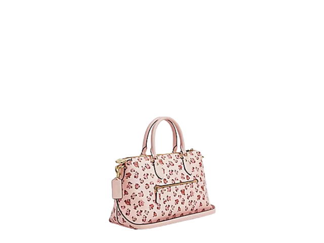 Coach Coach Georgia Satchel Bag In Gold Hardware With Blush - view 3