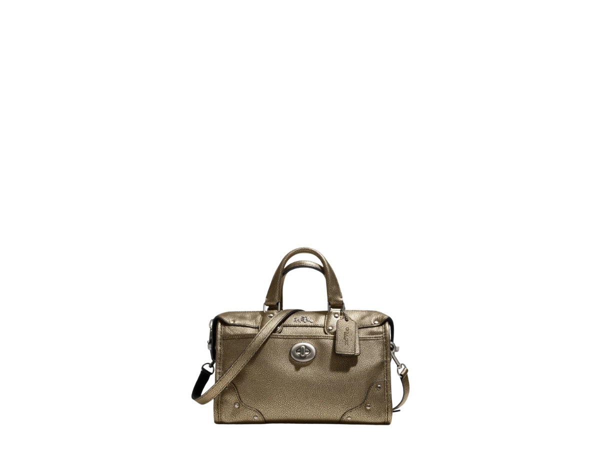Coach Coach Rhyder 24 Satchel Crossbody Bronze