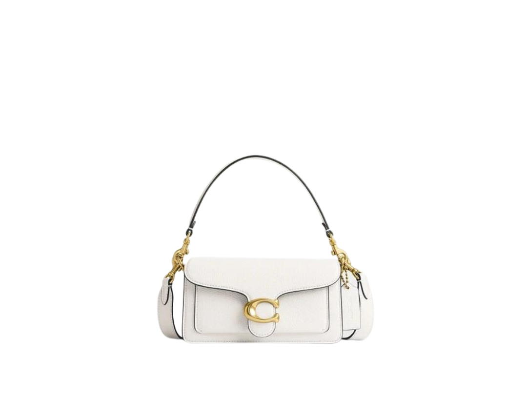 Coach Coach Tabby Shoulder Bag 20 In Polished Pebble Leather With Signature Hardware Chalk