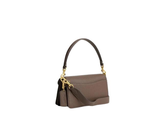 Coach Coach Tabby Shoulder Bag 20 In Polished Pebble Leather With Signature Hardware Dark Stone - view 3