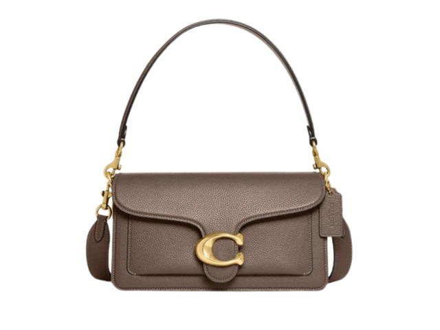 Coach Coach Tabby Shoulder Bag 26 In Polished pebble leather With Gold tone Hardware Dark Stone - view 1