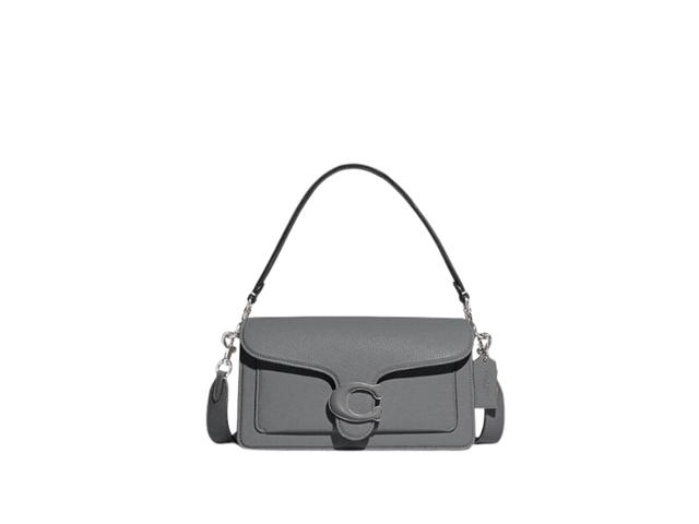 Coach Coach Tabby Shoulder Bag 26 In Polished Pebble Leather With Tonal Leather Signature Hardware Grey - view 1