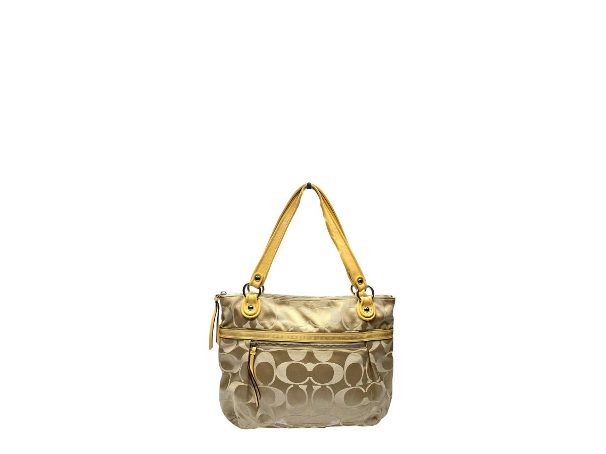 Coach Coach Tote Bag Gold Yellow