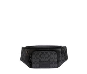 Buy Coach Track Belt Bag In Signature Coated Canvas Charcoal Chalk at Sasom – Authentic and Ready to Ship