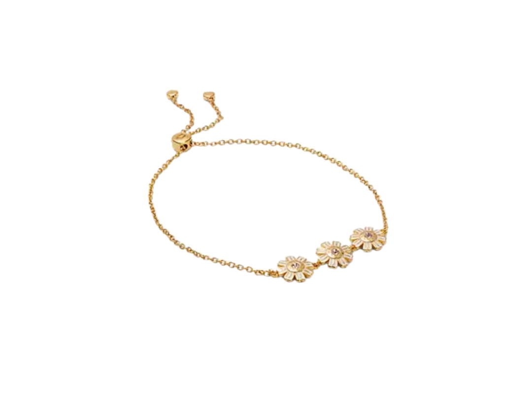 Coach Coach Triple Daisy Slider Bracelet Gold