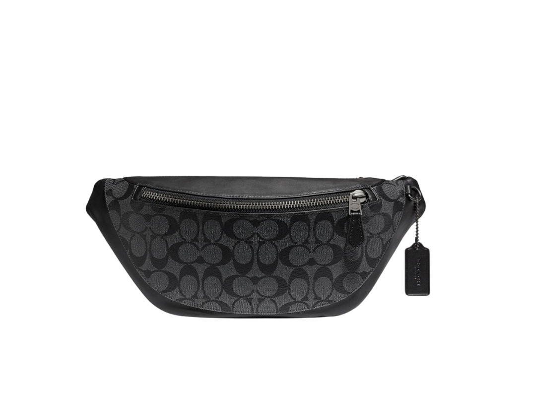 Coach Coach Warren Belt Bag In Signature Canvas Black