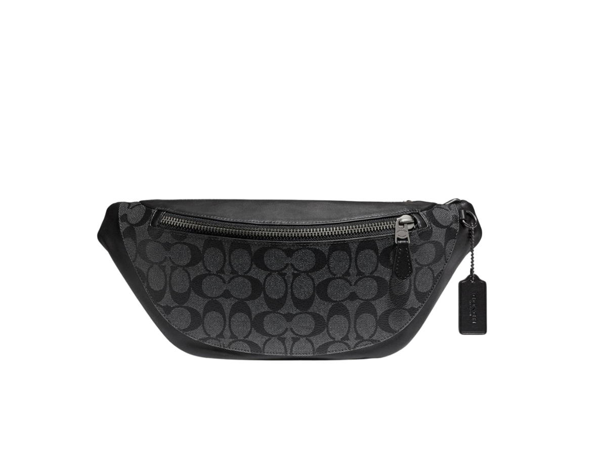 Coach Coach Warren Belt Bag In Signature Canvas Black