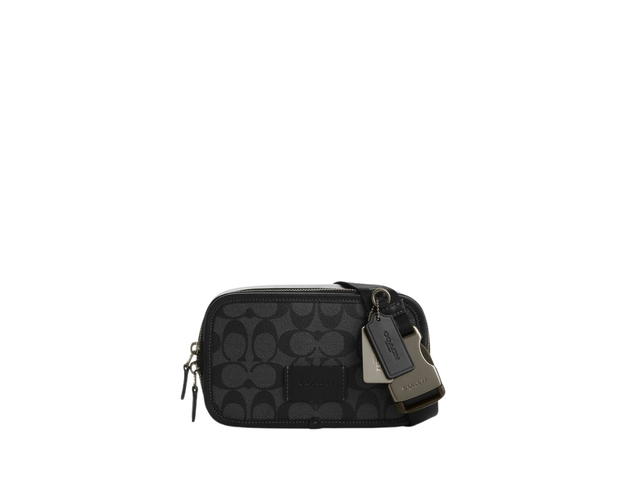 Coach Coach Wyatt Belt Bag In Signature Canvas Charcoal-Black - view 1