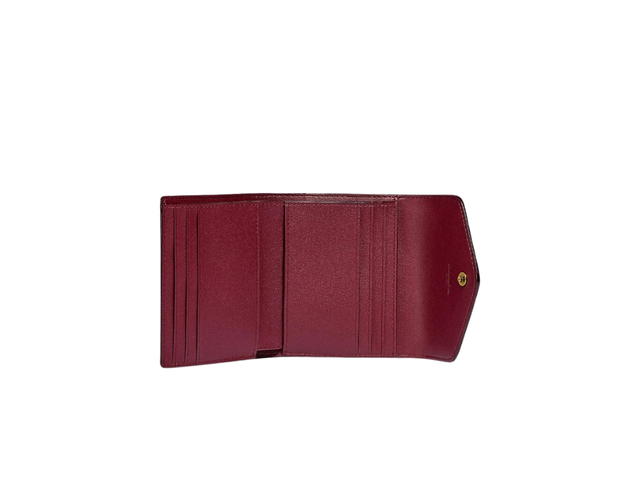 Coach Coach Wyn Small Wallet In Colorblock Signature Canvas Tan Rust - view 2