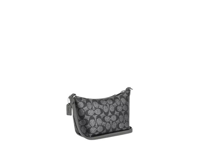 Coach Coach Zip Top Crossbody In Signature Canvas With Silver Hardware Gunmetal Multi - view 2
