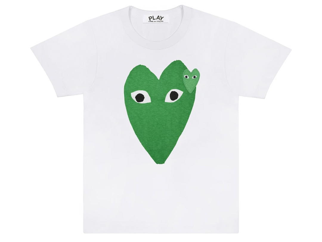 Comme des Garcons Comme Des Garcons Green Play T-shirt White