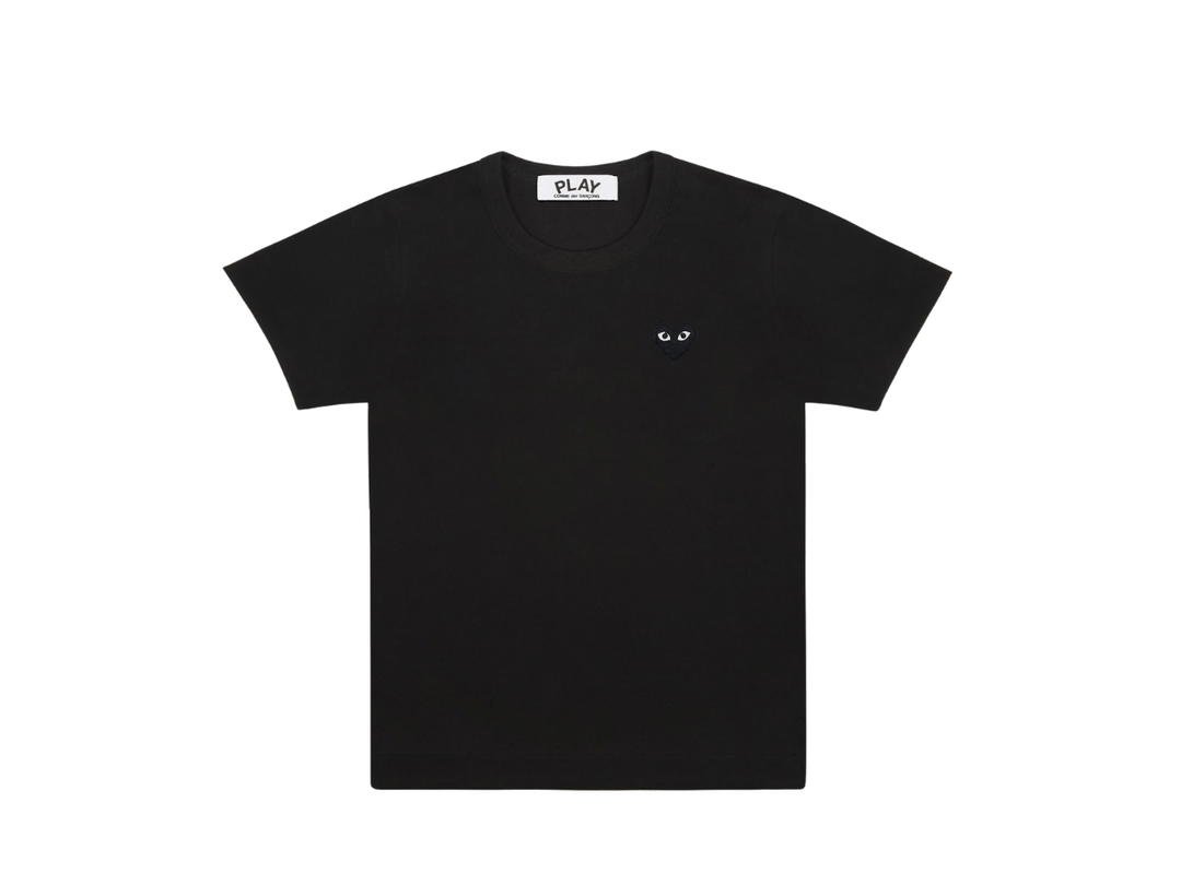 Comme des Garcons Comme des Garcons Klassisches schwarzes Herz T-Shirt Black