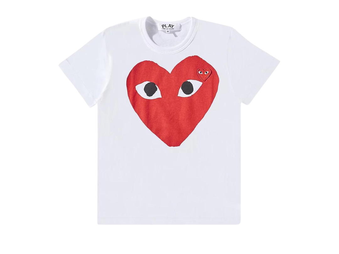 Comme des Garcons Comme des Garcons PLAY Large Heart Logo T-Shirt White