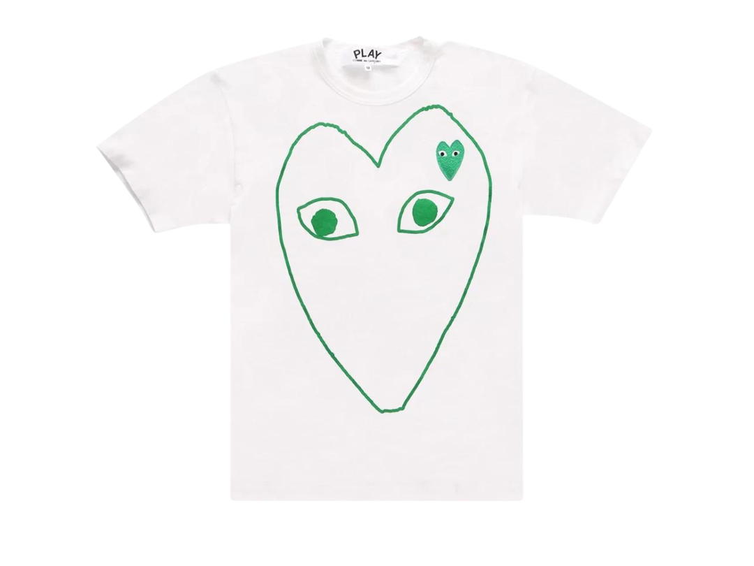 Comme des Garcons Comme des Garcons PLAY Printed T-Shirt White