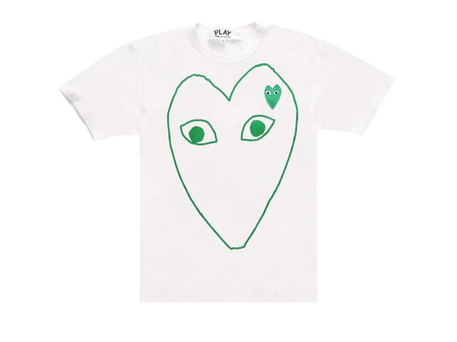 Comme des Garcons Comme des Garcons PLAY Printed T-Shirt White - view 1