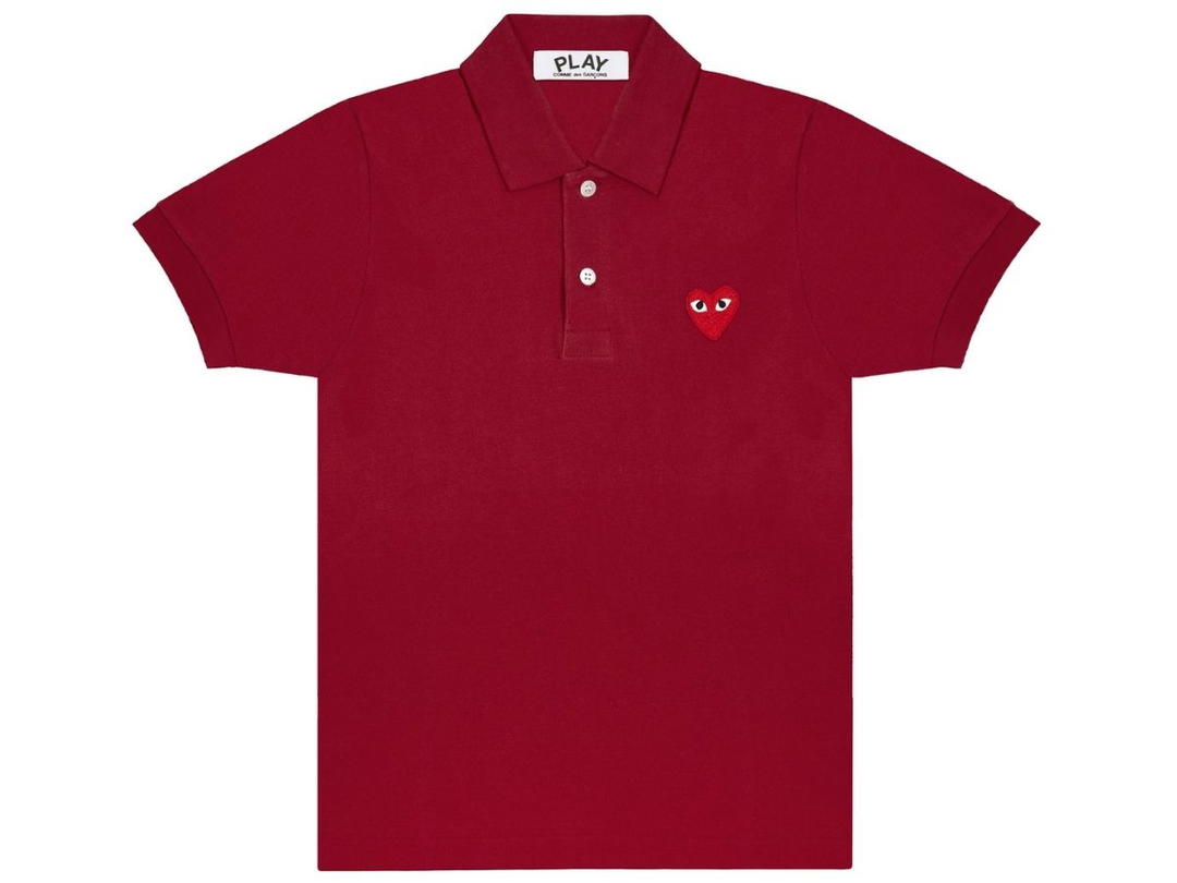Comme des Garcons Comme Des Garcons Polo Shirt Burgundy/Red Play