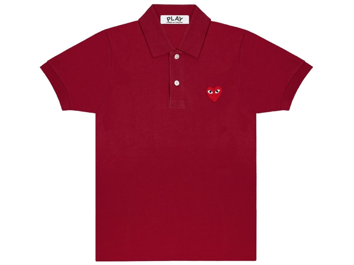 Comme des Garcons Comme Des Garcons Polo Shirt Burgundy/Red Play