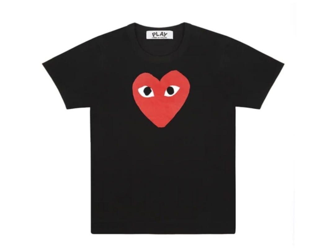 Comme des Garcons Comme Des Garcons Red Play T-shirt Black (Lady)