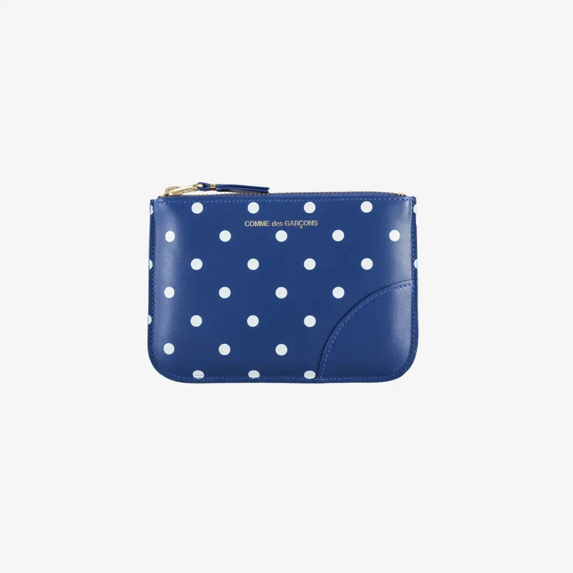 Comme des Garcons Comme des Garcons SA8100PD Polka Dot Printed Wallet Navy