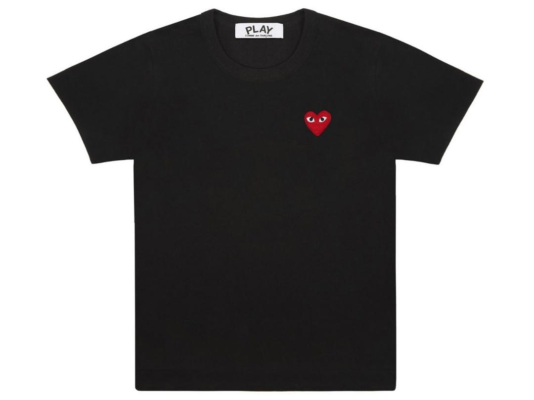 Comme des Garcons Comme Des Garcons T-Shirt Red Play Black (Lady)