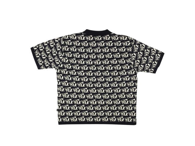 Complex Con Complexcon X Wasted Youth Monogram Knit Polo Navy - view 2