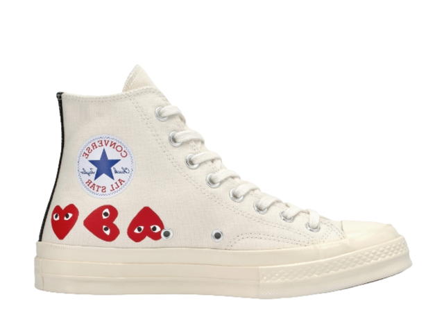 Converse Converse Chuck Taylor All Star '70 High x Play Comme des Garçons Multi Red Heart (White) - view 1