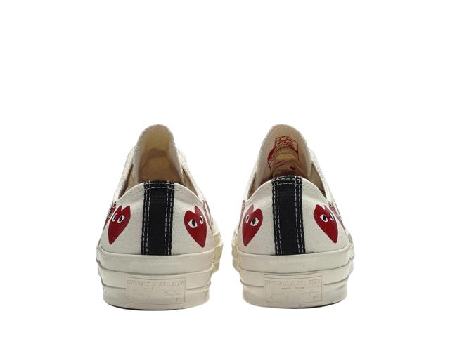 Converse Converse Chuck Taylor All Star 70 Ox Comme des Garcons PLAY Multi-Heart White - view 5