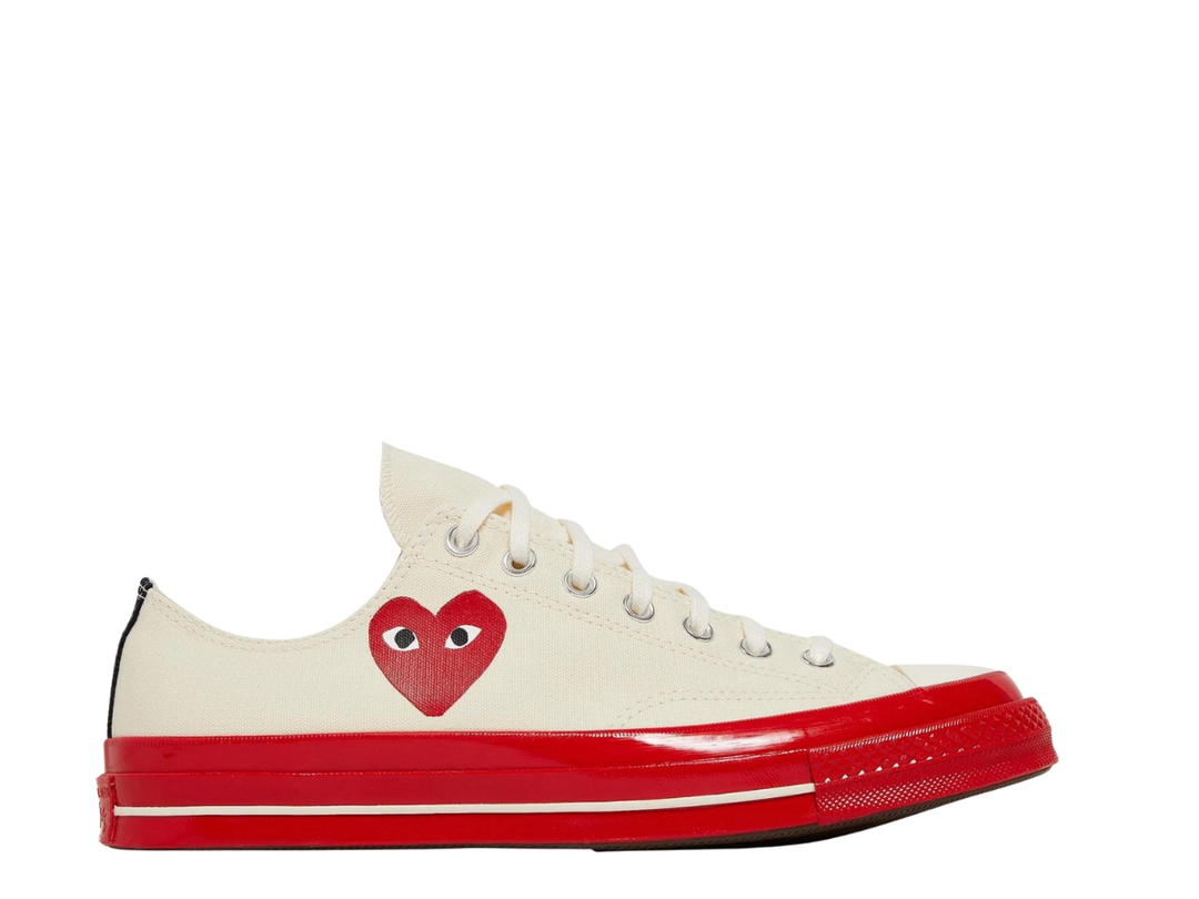 Converse Converse Chuck Taylor All Star 70 Ox Comme des Garcons PLAY Egret Red Midsole