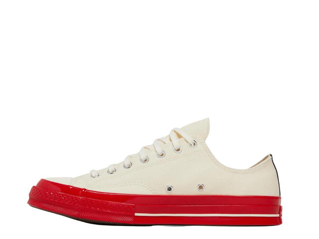 Converse Converse Chuck Taylor All Star 70 Ox Comme des Garcons PLAY Egret Red Midsole - view 2