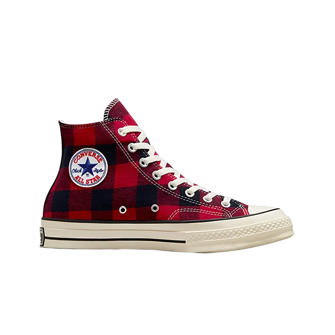 Converse Converse Upcycled Flannel Chuck 70 Hi Red Black