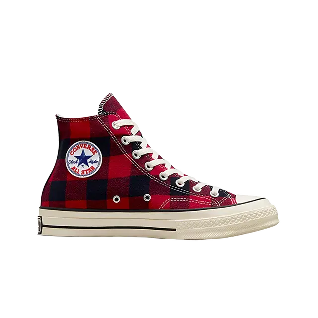 Converse Converse Upcycled Flannel Chuck 70 Hi Red Black - view 1