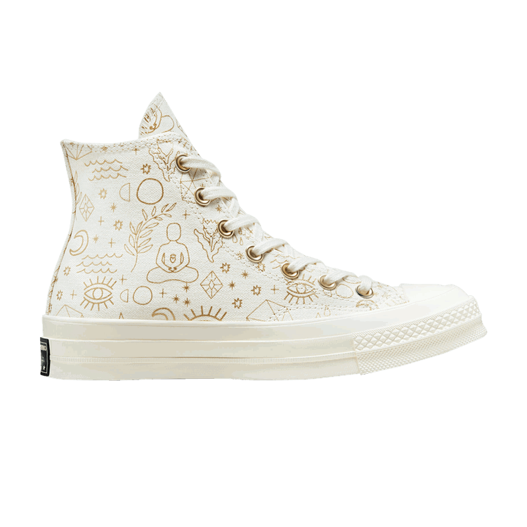 Converse Converse Chuck Taylor All Star 70 Hi Elements Print Egret Gold (Women's)