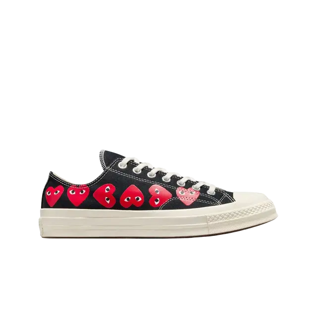 Converse Converse Chuck Taylor All Star 70 Ox Comme des Garcons PLAY Multi-Heart Black - view 2