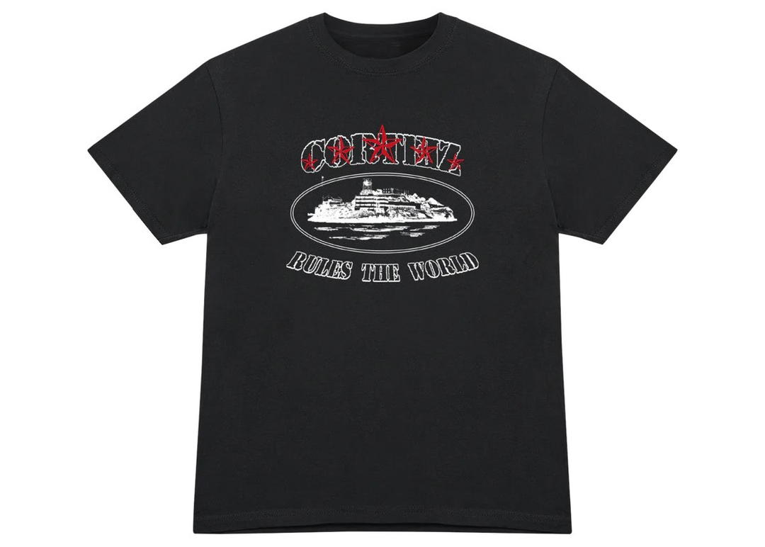 Corteiz Corteiz 5 Starz Alcatraz Tee Black