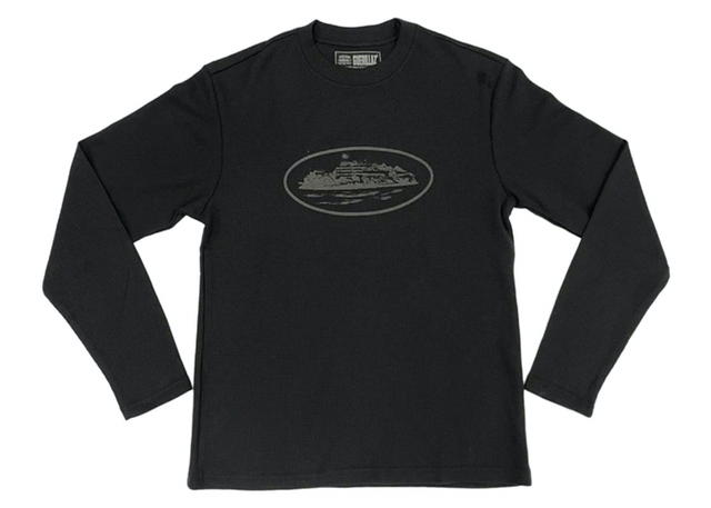 Corteiz Corteiz Alcatraz Waffle L/S T-shirt Triple Black - view 1