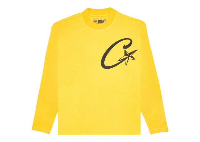 Corteiz Corteiz C Starz Waffle L/S T-shirt Yellow - view 1