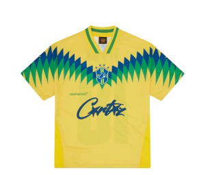 Buy Corteiz Club America Brasil Jersey Yellow at Sasom – Authentic and Ready to Ship