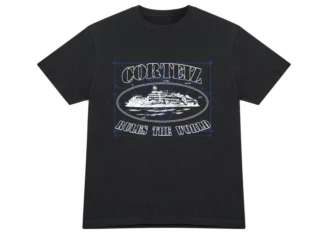 Corteiz Corteiz Math Alcatraz Tee Black