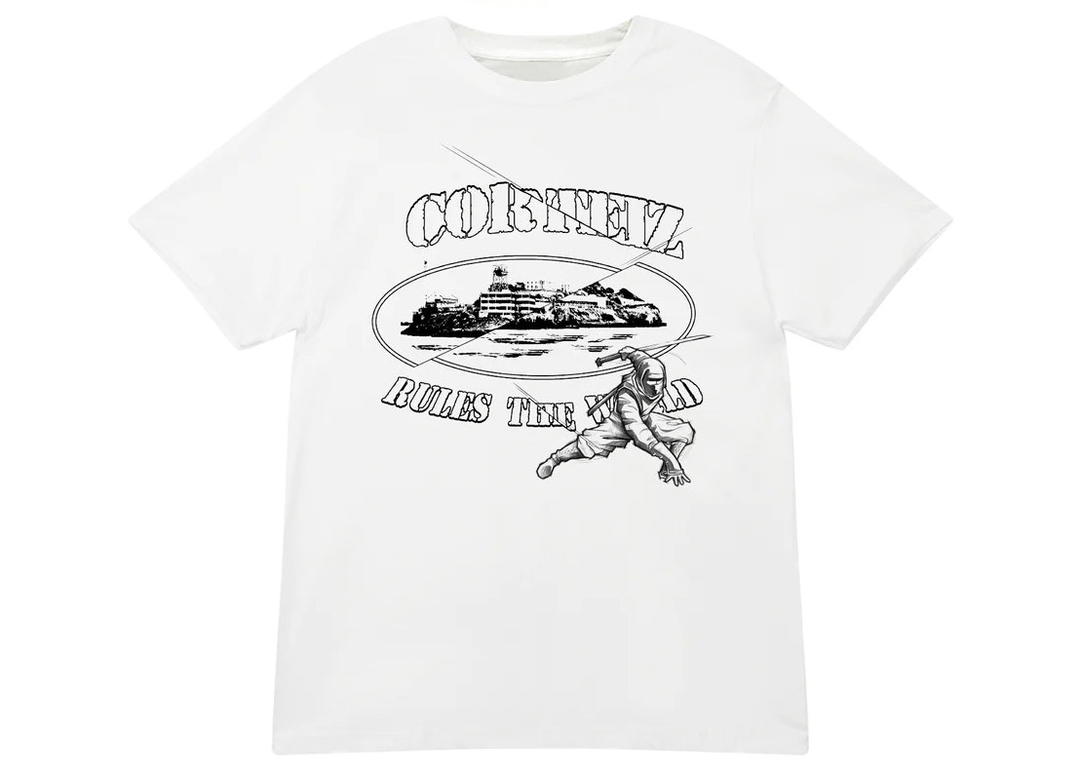 Corteiz Corteiz Ninja Alcatraz Tee White