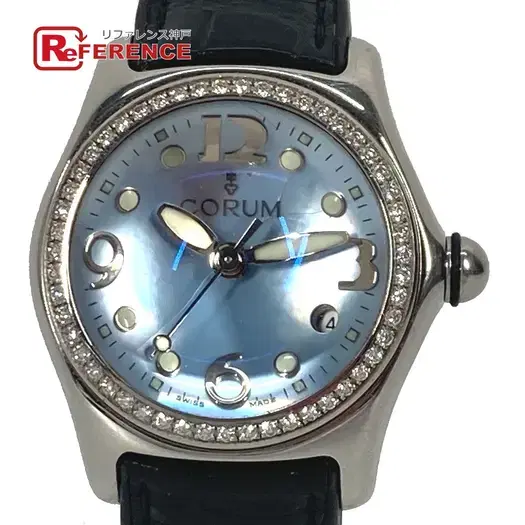 Buy CORUM 39.151.47 Women's watch Bubble Diamond Bezel Wristwatch SS blue/Black at Sasom – Authentic and Ready to Ship
