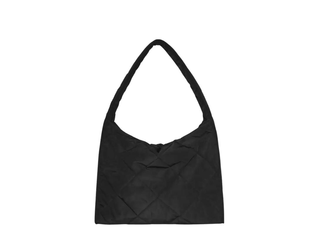 COS COS Diamond Quilted Oversized Shoulder Bag Black