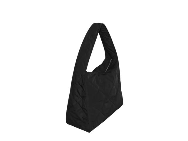 COS COS Diamond Quilted Oversized Shoulder Bag Black - view 2