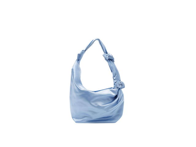 COS COS Hitch Shoulder Bag In Shiny Nylon Light Blue - view 1