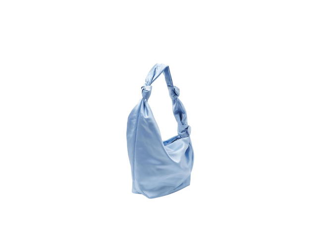 COS COS Hitch Shoulder Bag In Shiny Nylon Light Blue - view 2