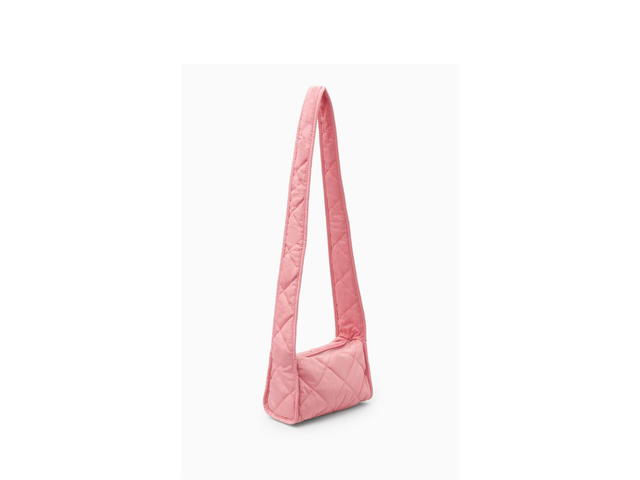 COS COS Mini Diamond-Quilted Crossbody Bag Pink - view 2