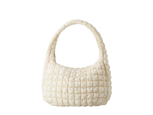 COS COS Oversized Quilted Crossbody Bag Beige - view 1