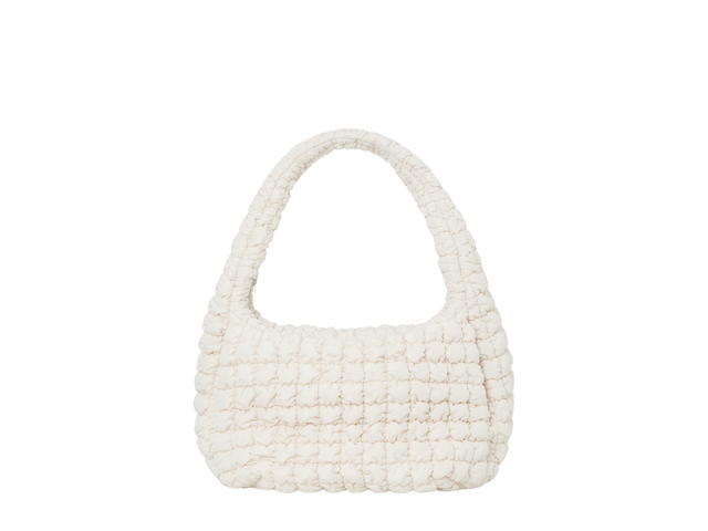 COS COS Oversized Quilted Crossbody Bag Light Beige - view 1