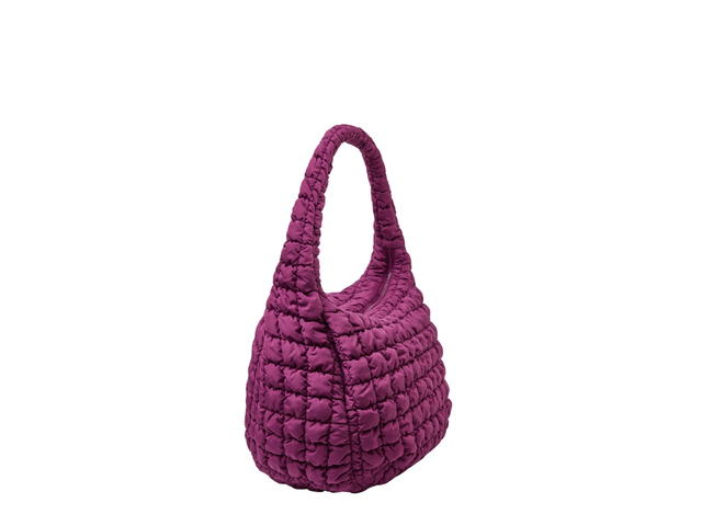 COS COS Oversized Quilted Crossbody Burgundy - view 2