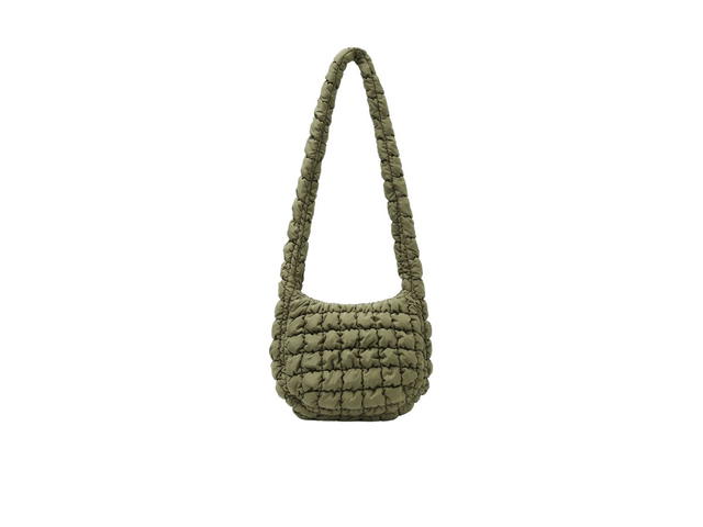 COS COS Quilted Messenger Bag Khaki Green - view 1