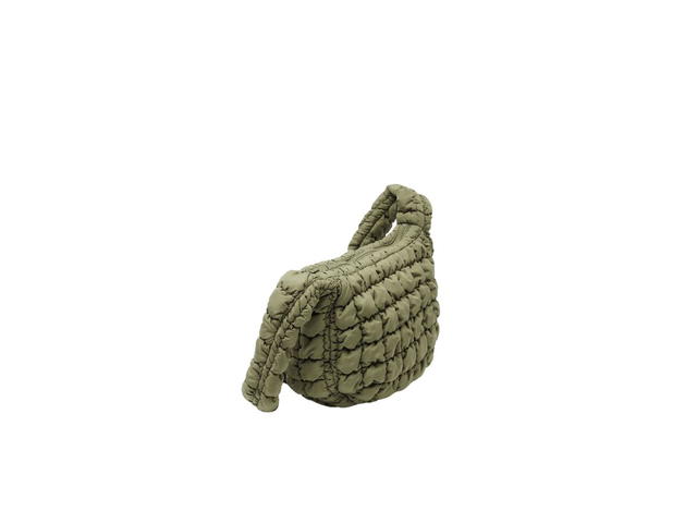 COS COS Quilted Messenger Bag Khaki Green - view 3